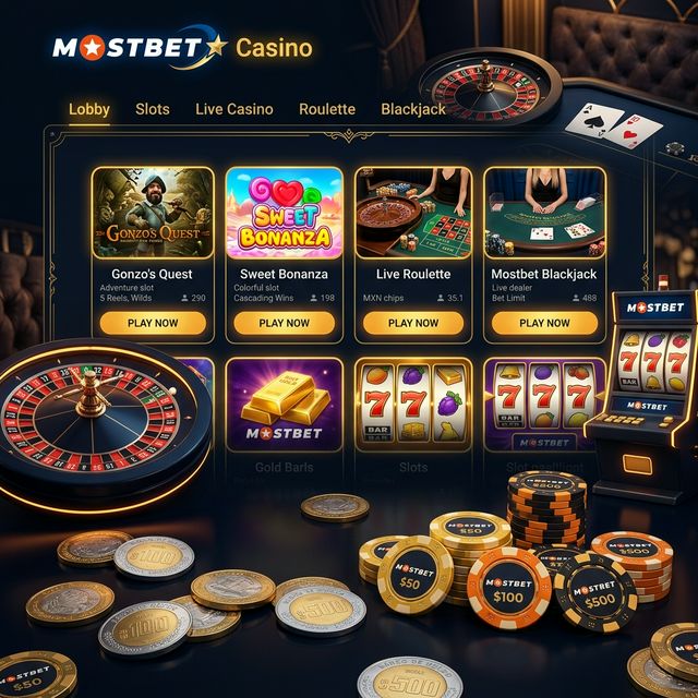 Casino online Mostbet México - slots, ruleta y blackjack